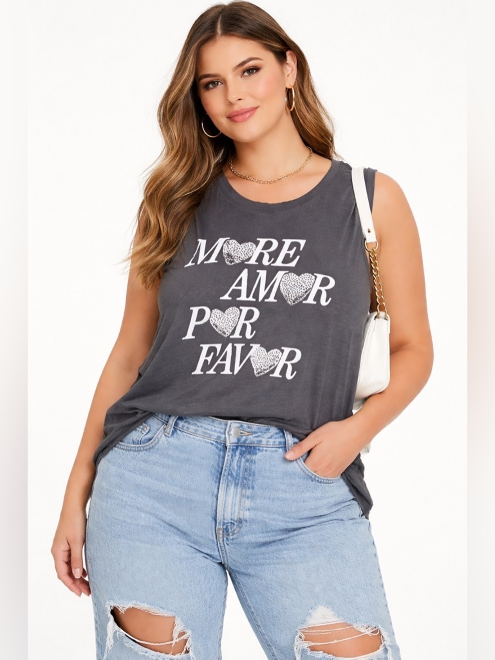 Torrid • NWT Charcoal Sleeveless Tank PTP 29”